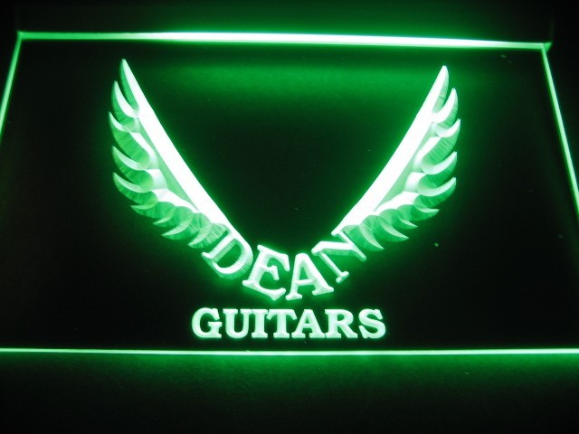 Dean Guitars Wing Logo Beer Bar Pub Store LED Light Sign